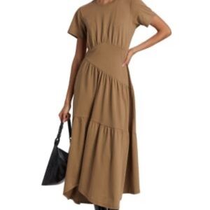 Frame Denim Camel Midi Dress